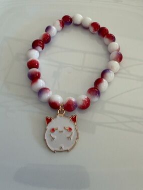 Kawaii Monster Charm Beaded Bracelet Handmade Halloween Novelty Jewelry